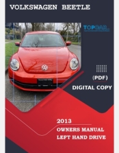 VOLKSWAGEN BEETLE 2013 OWNERS MANUAL